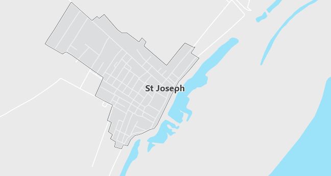 Map of Saint Joseph, LA