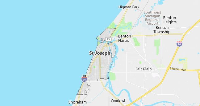 Map of Saint Joseph, MI