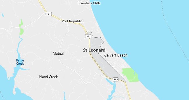 Map of Saint Leonard, MD