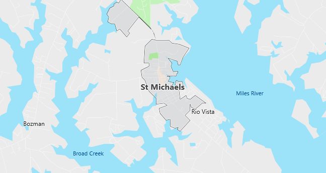 Map of Saint Michaels, MD