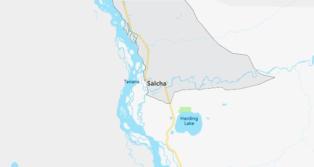 Map of Salcha, AK