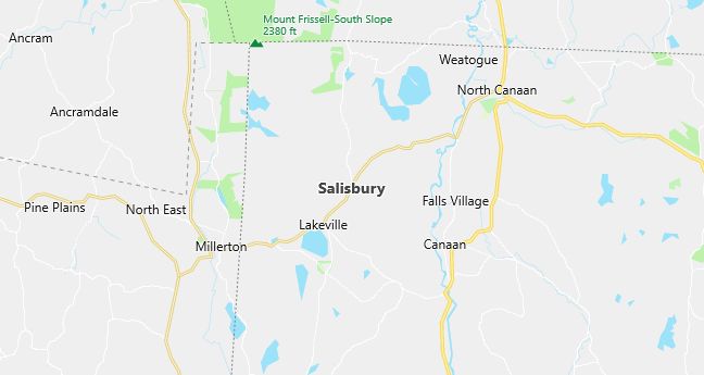 Map of Salisbury, CT