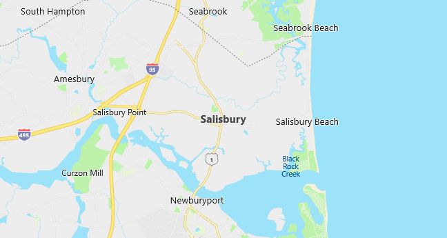 Map of Salisbury, MA