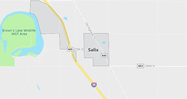 Map of Salix, IA