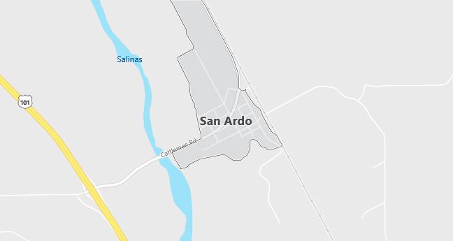 Map of San Ardo, CA