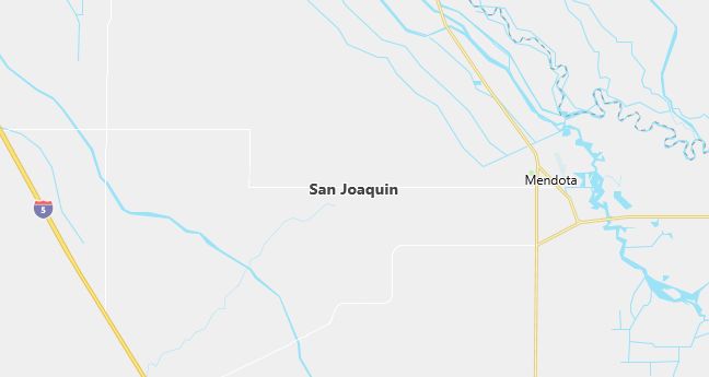 Map of San Joaquin, CA