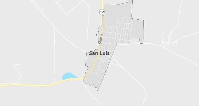 Map of San Luis, CO