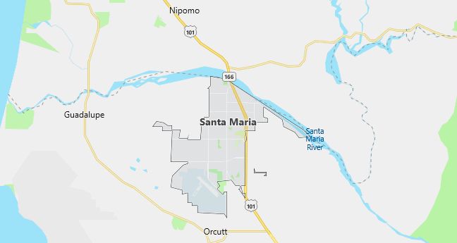 Map of Santa Maria, CA