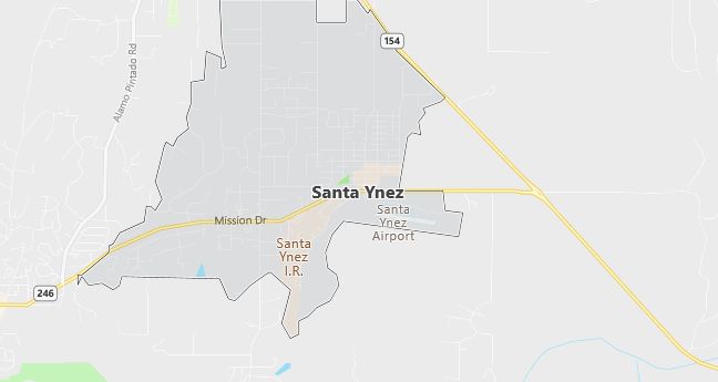 Map of Santa Ynez, CA