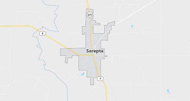 Map of Sarepta, LA