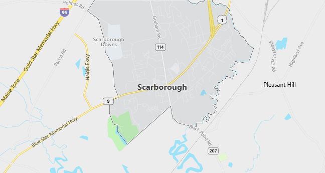 Map of Scarborough, ME