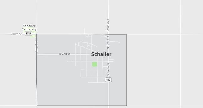 Map of Schaller, IA