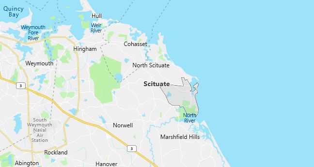 Map of Scituate, MA