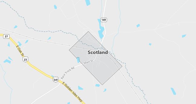 Map of Scotland, GA