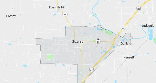 Map of Searcy, AR