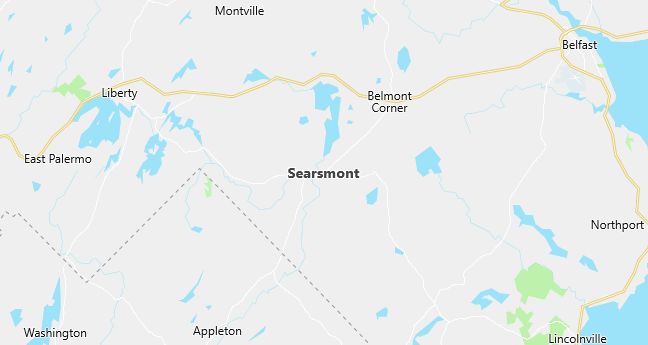 Map of Searsmont, ME