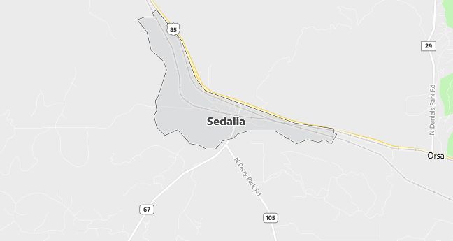 Map of Sedalia, CO