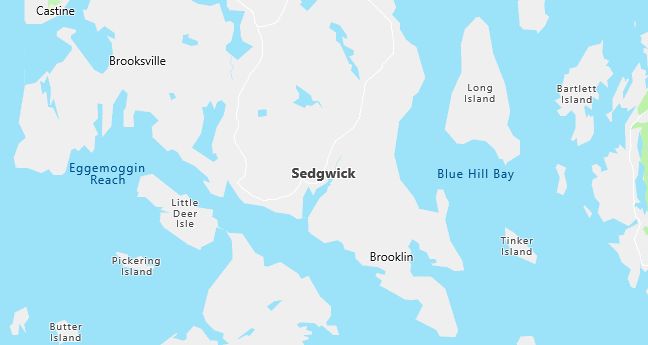 Map of Sedgwick, ME