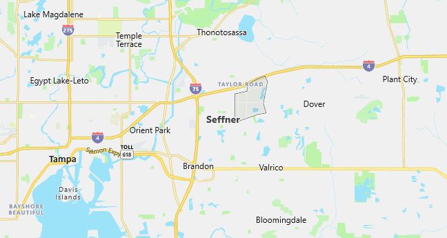 Map of Seffner, FL