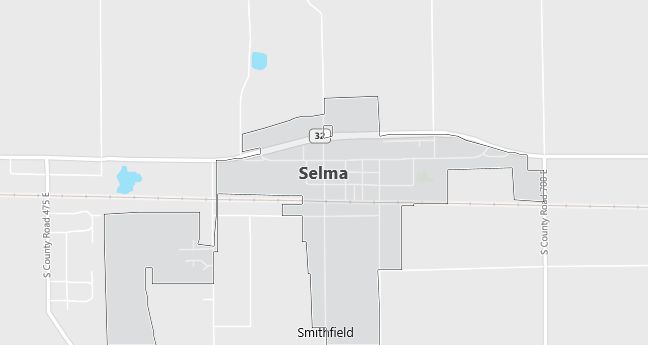 Map of Selma, IN