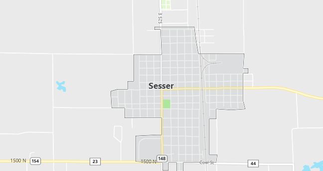 Map of Sesser, IL