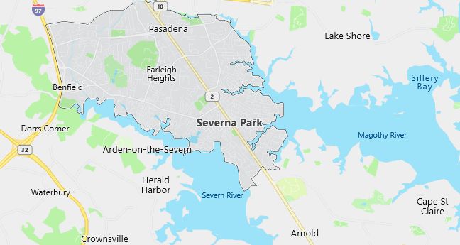 Map of Severna Park, MD