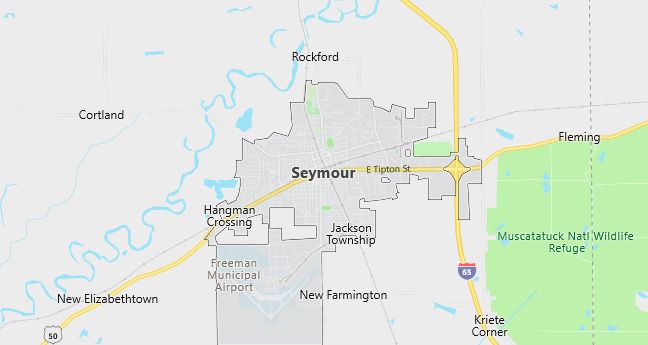 Map of Seymour, IN