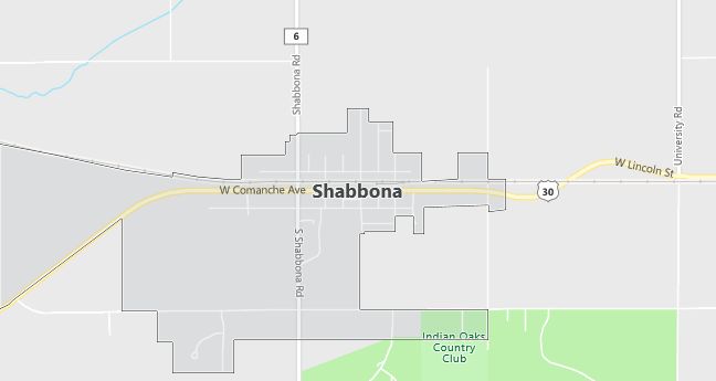 Map of Shabbona, IL