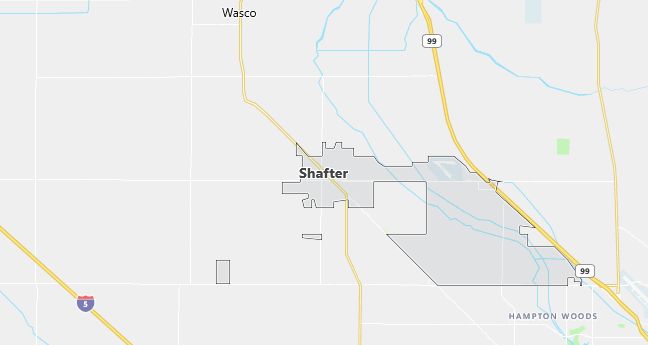 Map of Shafter, CA