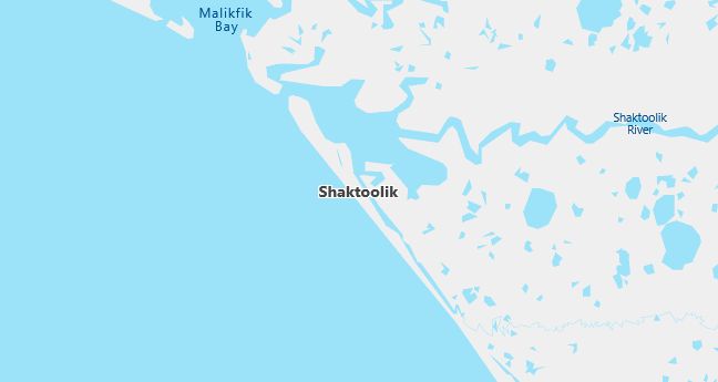 Map of Shaktoolik, AK