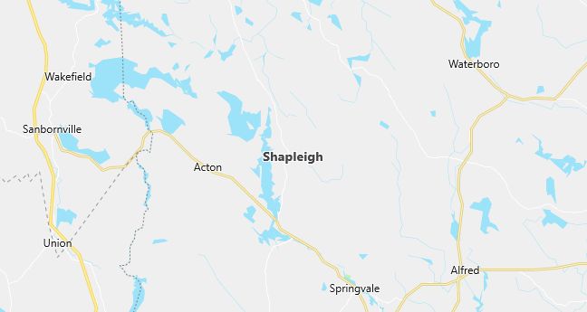 Map of Shapleigh, ME