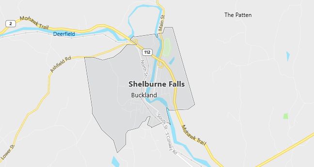 Map of Shelburne Falls, MA