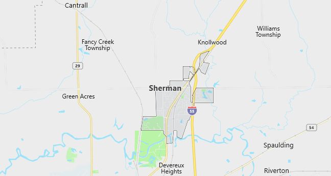 Map of Sherman, IL