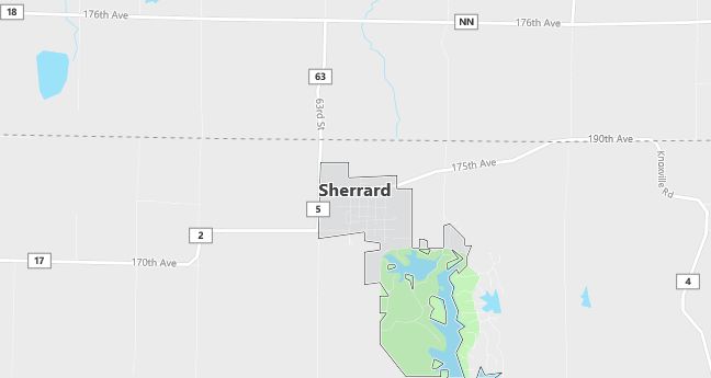 Map of Sherrard, IL