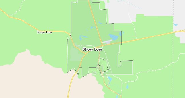 Map of Show Low, AZ