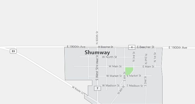 Map of Shumway, IL