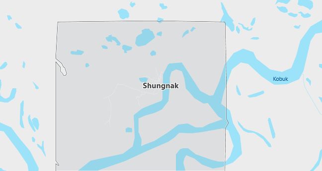 Map of Shungnak, AK