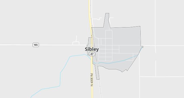 Map of Sibley, IL