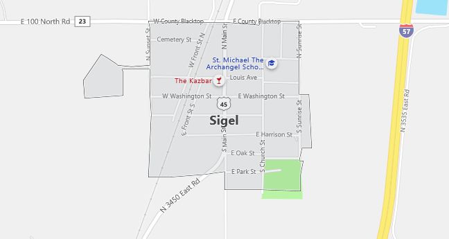 Map of Sigel, IL