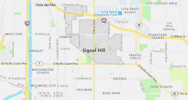 Map of Signal Hill, CA