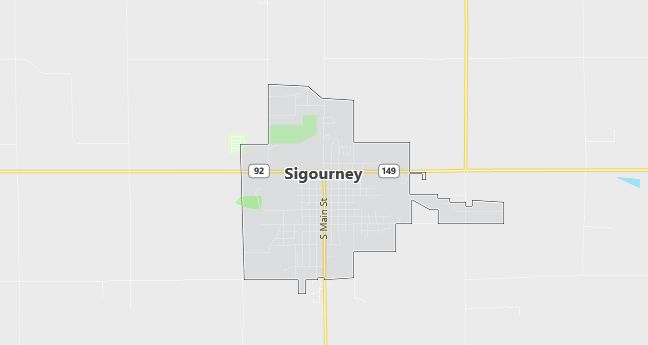 Map of Sigourney, IA