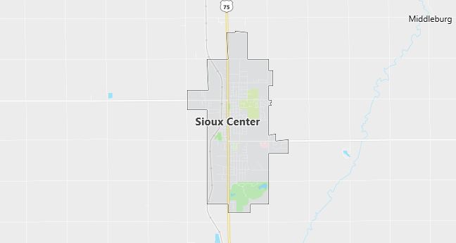 Map of Sioux Center, IA