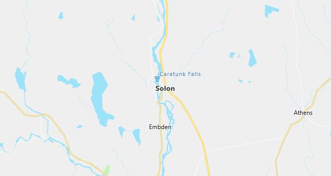 Map of Solon, ME