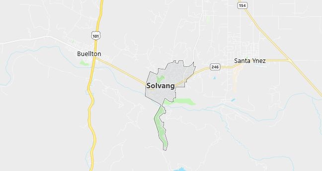 Map of Solvang, CA