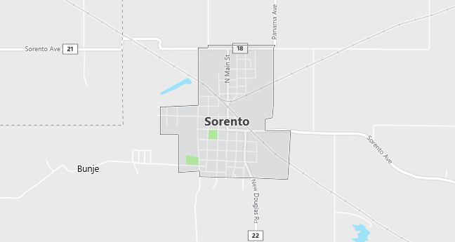 Map of Sorento, IL