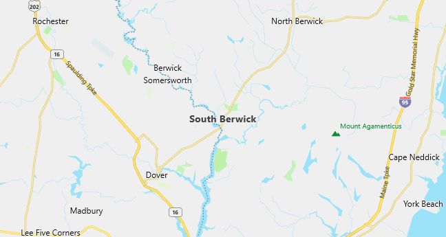 Map of South Berwick, ME