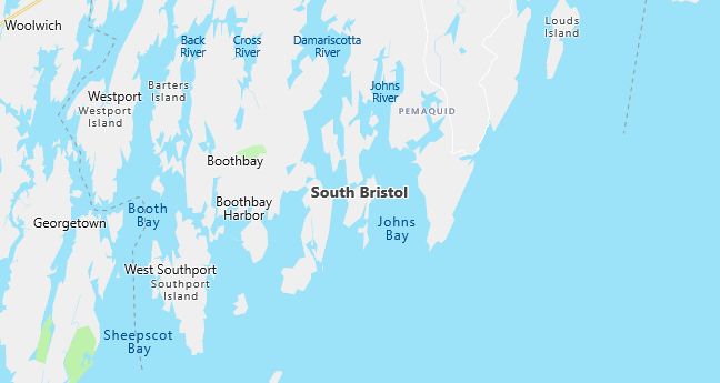 Map of South Bristol, ME