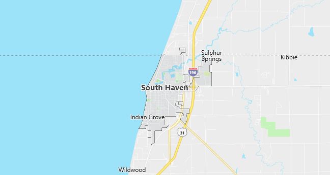 Map of South Haven, MI