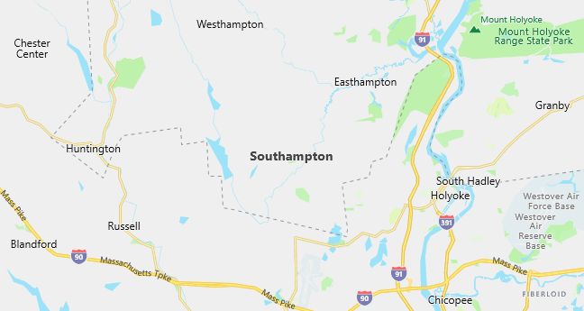 Map of Southampton, MA