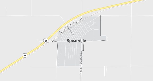 Map of Spearville, KS